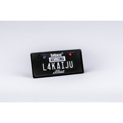 USA License Plate Embossed Type One