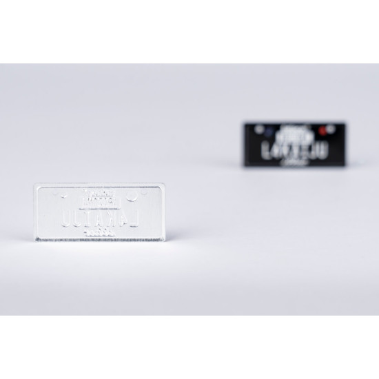 USA License Plate Embossed Type One