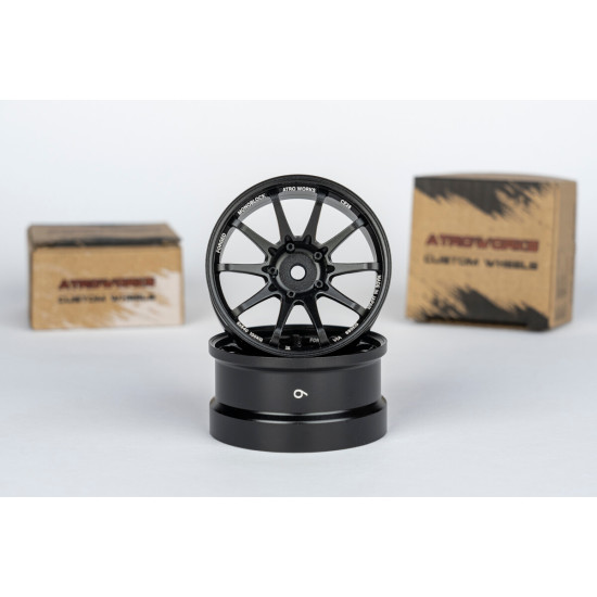 ATRO WORKS CE28 Offset 6mm Black Stallion (2pcs)