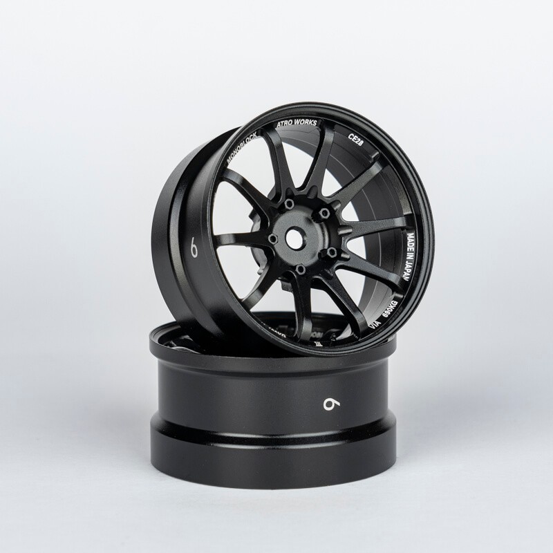 ATRO WORKS CE28 Offset 6mm Black Stallion (2pcs)