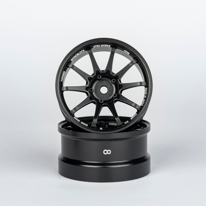ATRO WORKS CE28 Offset 8mm Black Stallion (2pcs)