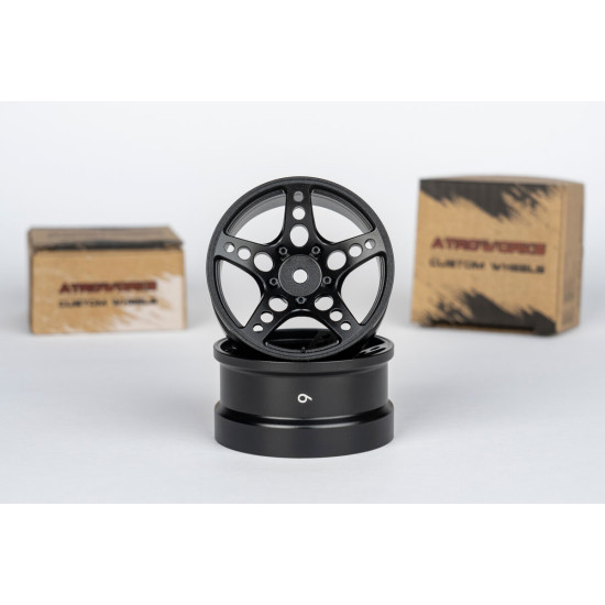 ATRO WORKS R-FIGHTER Offset 6mm Black Stallion (2pcs)