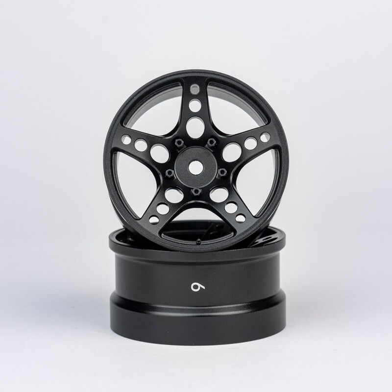 ATRO WORKS R-FIGHTER Offset 6mm Black Stallion (2pcs)