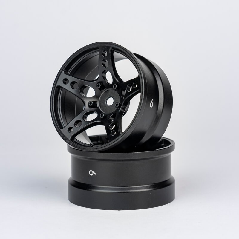 ATRO WORKS R-FIGHTER Offset 6mm Black Stallion (2pcs)