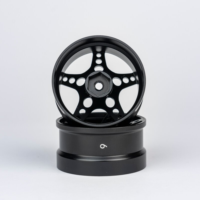 ATRO WORKS R-FIGHTER Offset 6mm Black Stallion (2pcs)