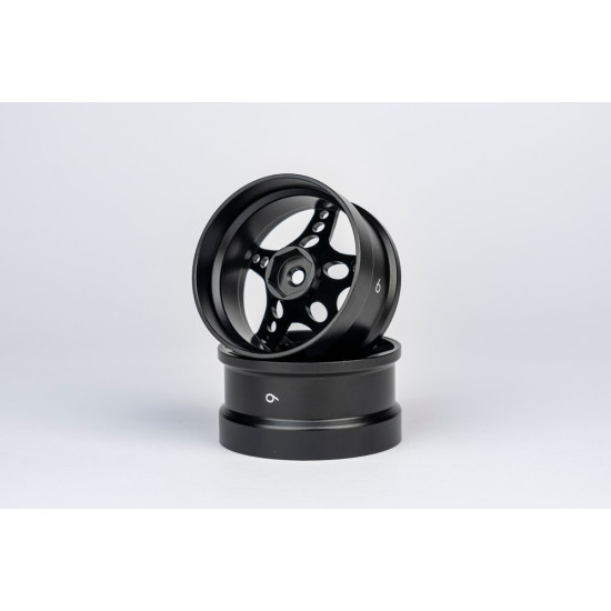 ATRO WORKS R-FIGHTER Offset 6mm Black Stallion (2pcs)