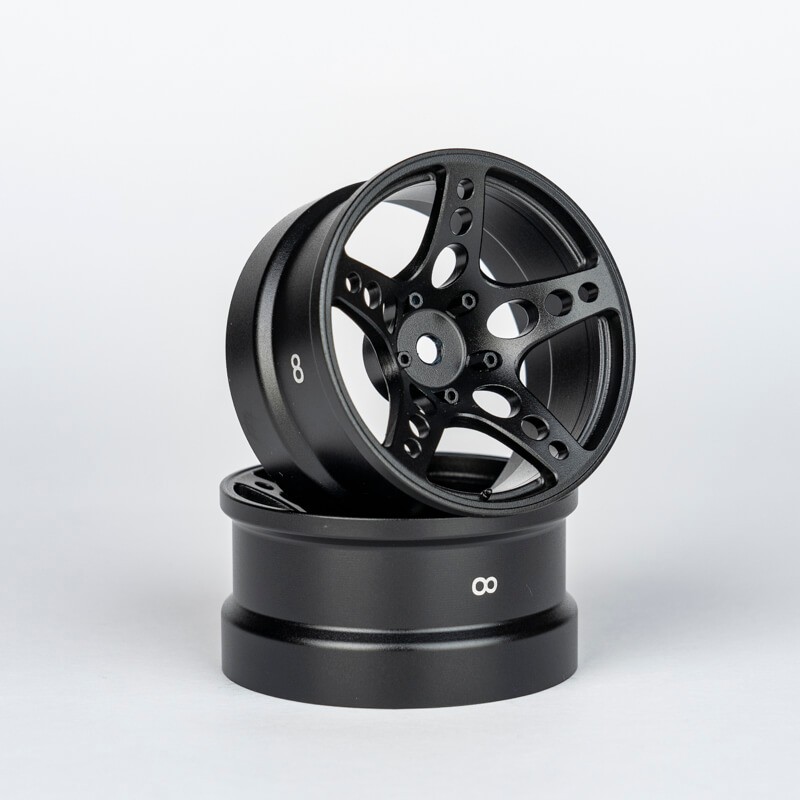ATRO WORKS R-FIGHTER Offset 8mm Black Stallion (2pcs)
