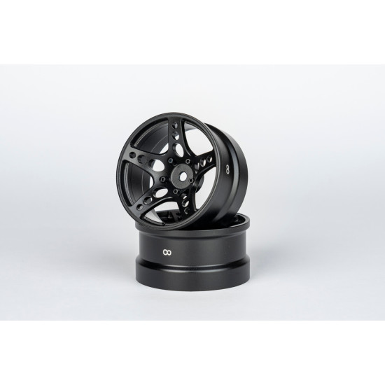 ATRO WORKS R-FIGHTER Offset 8mm Black Stallion (2pcs)