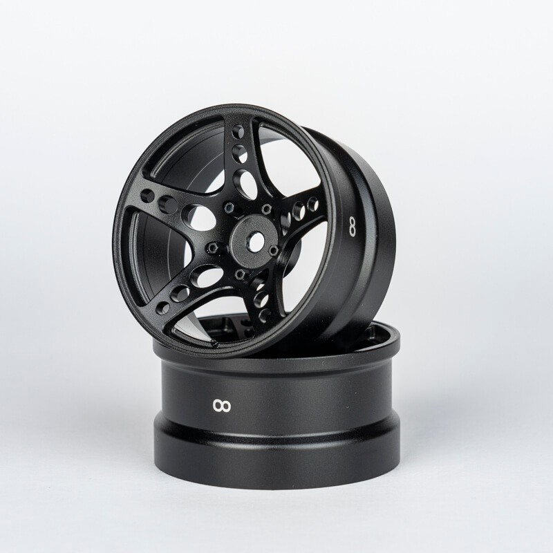 ATRO WORKS R-FIGHTER Offset 8mm Black Stallion (2pcs)