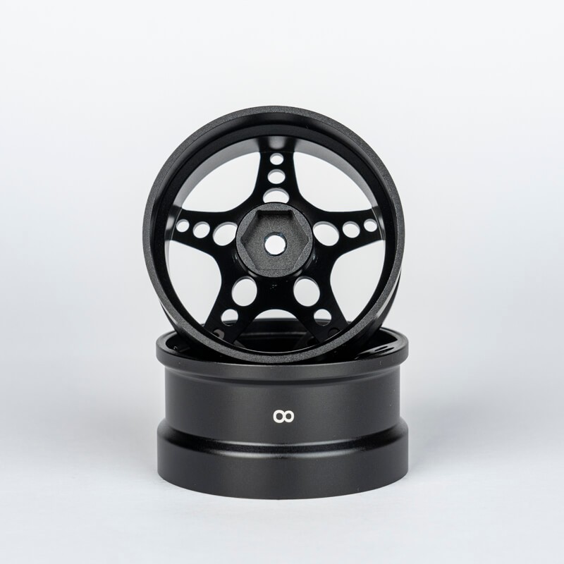 ATRO WORKS R-FIGHTER Offset 8mm Black Stallion (2pcs)