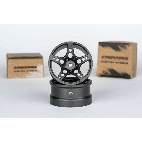 ATRO WORKS R-FIGHTER Offset 8mm Gayeway Grey (2pcs)