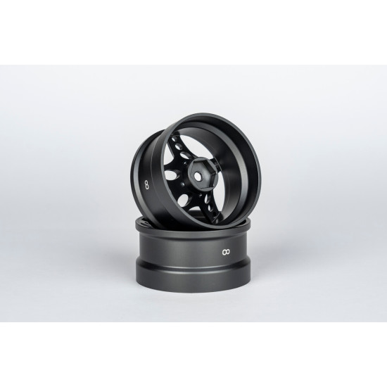 ATRO WORKS R-FIGHTER Offset 8mm Gayeway Grey (2pcs)