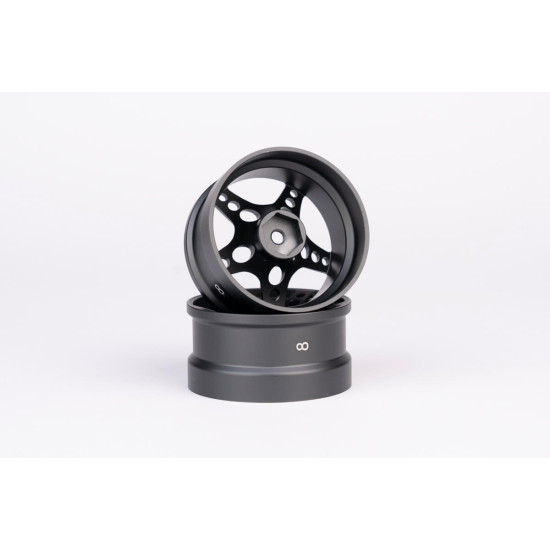 ATRO WORKS R-FIGHTER Offset 8mm Gayeway Grey (2pcs)