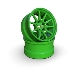 Atro Works Wheels 6mm Green (2pcs)