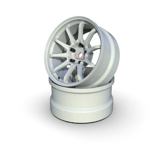 Atro Works Wheels 6mm White (2pcs)