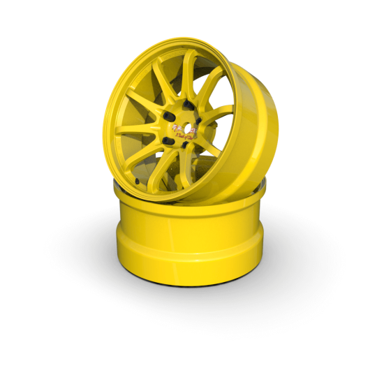 Atro Works Wheels 6mm Yellow (2pcs)