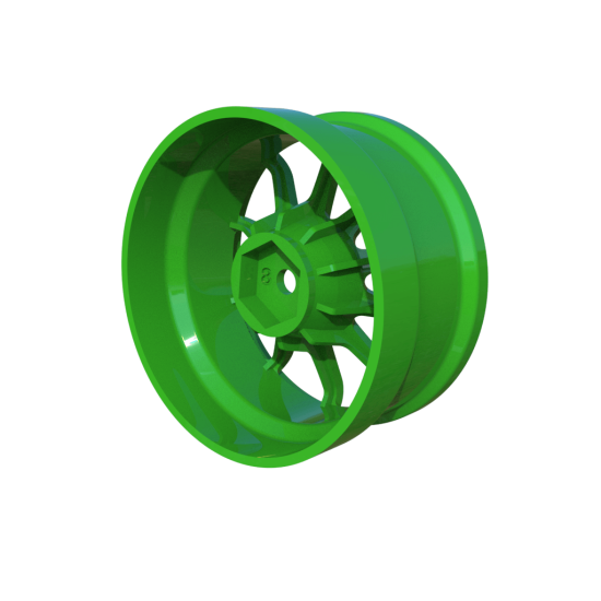 Atro Works Wheels 8mm Green (2pcs)