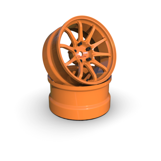 Atro Works Wheels 8mm Orange (2pcs)