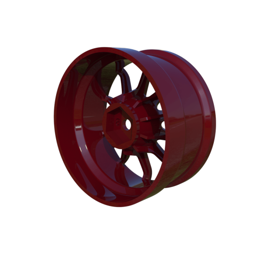 Atro Works Wheels Offset 8mm Red (2pcs)