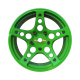 Arlos Competition HGK Wheels 6mm Green (2pcs)