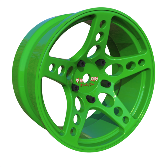 Arlos Competition HGK Wheels 6mm Green (2pcs)