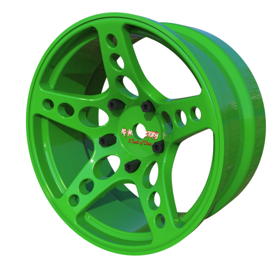 Arlos Competition HGK Wheels 6mm Green (2pcs)