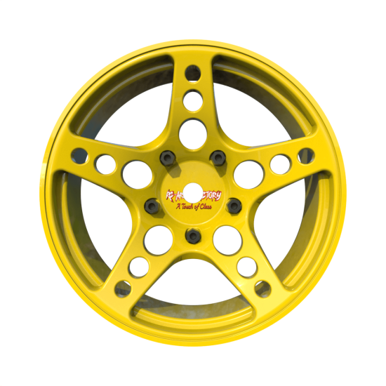 Arlos Competition HGK Wheels 6mm Yellow (2pcs)