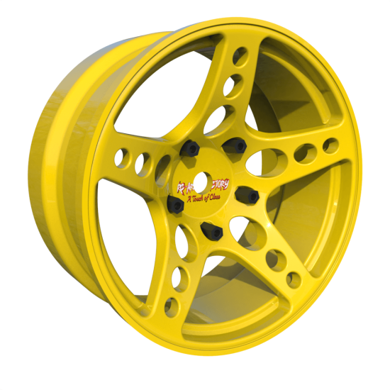 Arlos Competition HGK Wheels 6mm Yellow (2pcs)