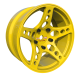 Arlos Competition HGK Wheels 6mm Yellow (2pcs)