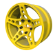 Arlos Competition HGK Wheels 6mm Yellow (2pcs)