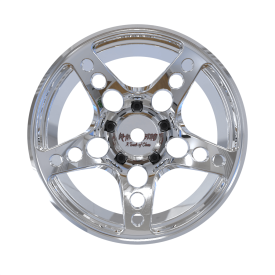 Arlos Competition HGK Wheels 8mm Chrome (2pcs)