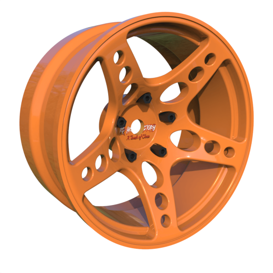 Arlos Competition HGK Wheels 8mm Orange (2pcs)