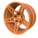 Arlos Competition HGK Wheels 8mm Orange (2pcs)