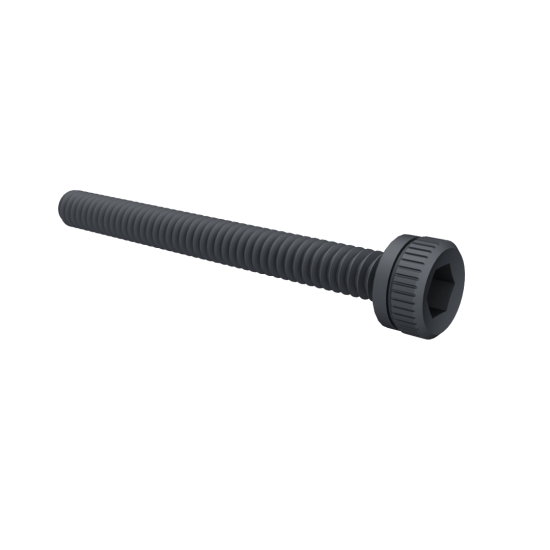 Iron Hex Stocket Head Cap Screw 1.6*16mm Black