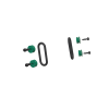 Bumper Retainer Kit Green