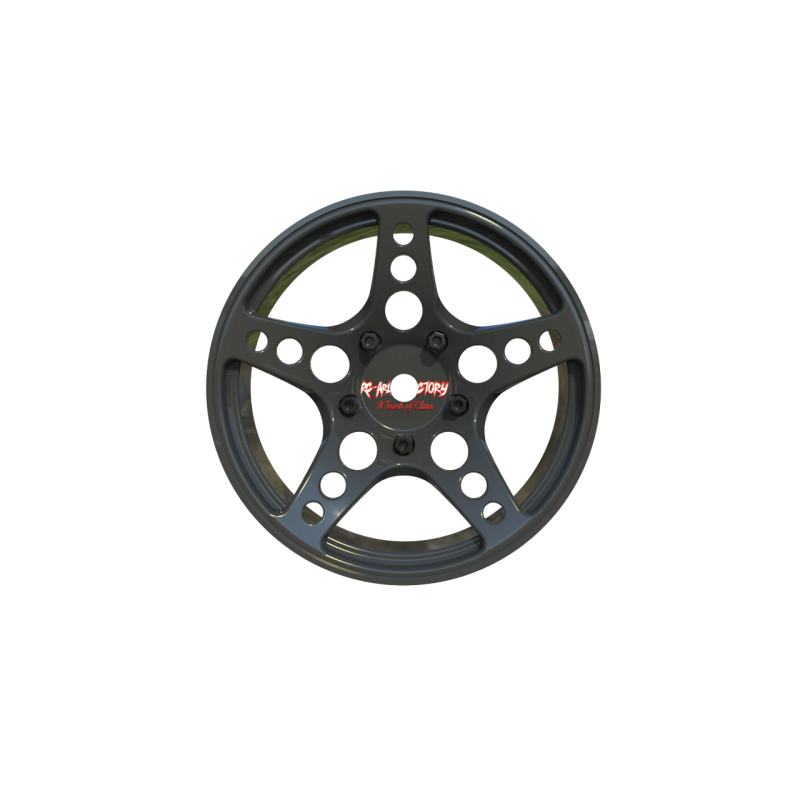 R-Fighter Rims Gunmetal Offset 6mm (2pcs)