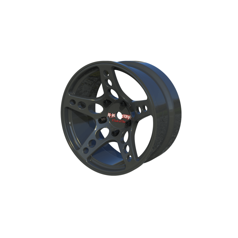R-Fighter Rims Gunmetal Offset 6mm (2pcs)