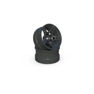 R-Fighter Wheels Offset 8mm Gunmetal (2pcs)