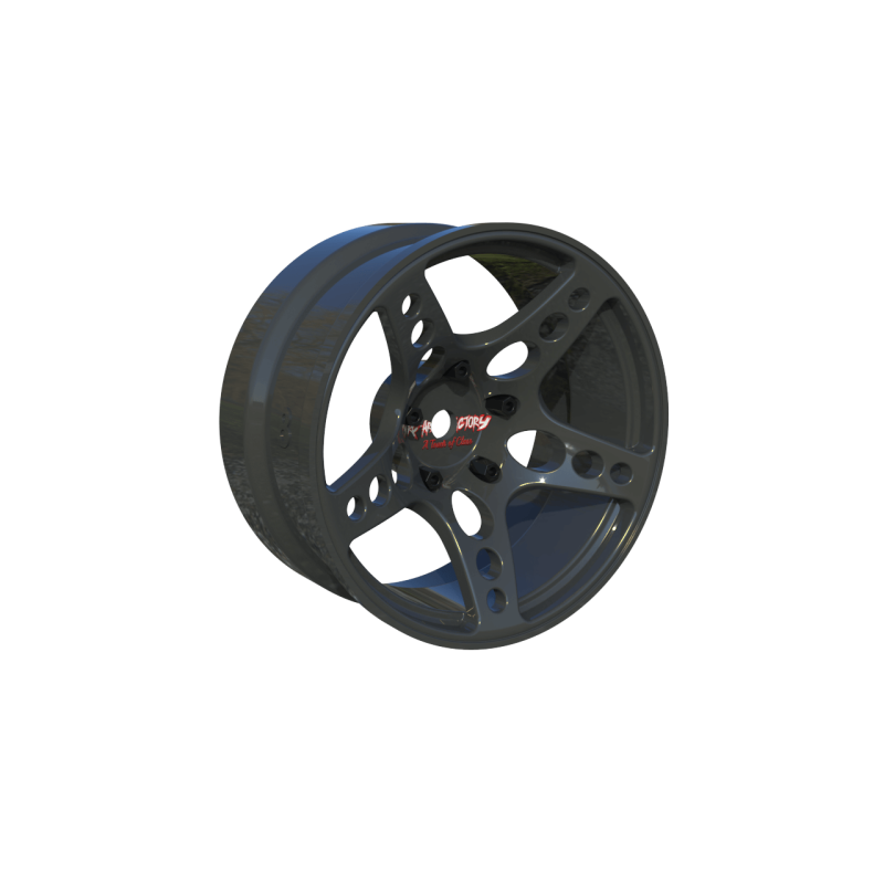 R-Fighter Rims Gunmetal Offset 8mm (2pcs)