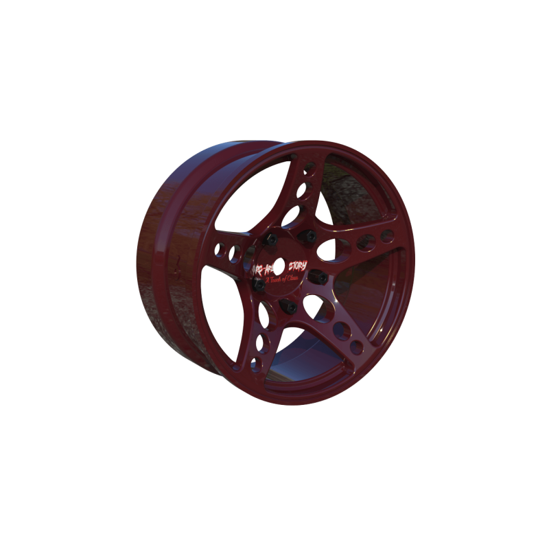 R-Fighter Rims Red Offset 6mm (2pcs)