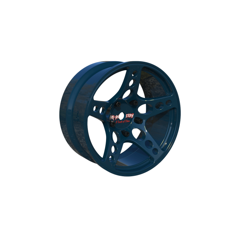 R-Fighter Rims Blue Offset 6mm 2pcs)