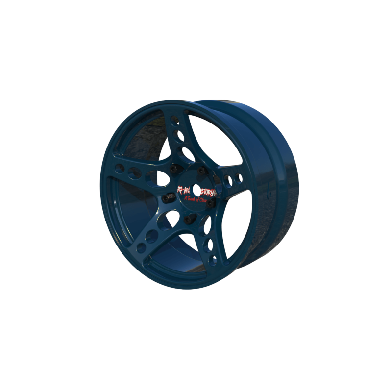R-Fighter Rims Blue Offset 6mm 2pcs)