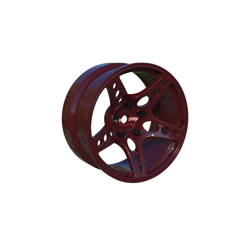 R-Fighter Rims Red Offset 8mm (2pcs)