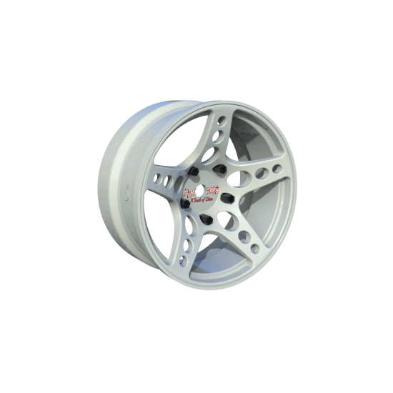 R-Fighter Wheels Offset 6mm White (2pcs)