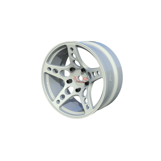 R-Fighter Wheels Offset 6mm White (2pcs)