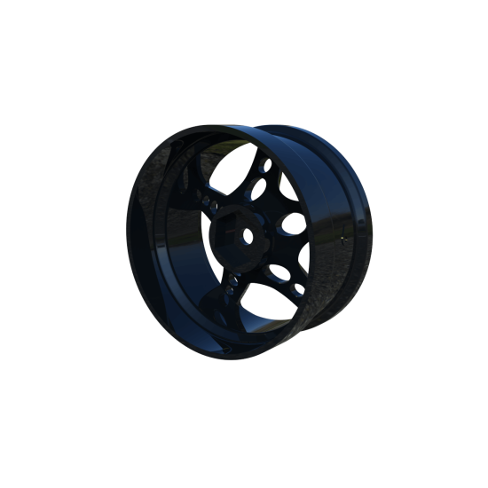 R-Fighter Wheels Offset 6mm Black (2pcs)