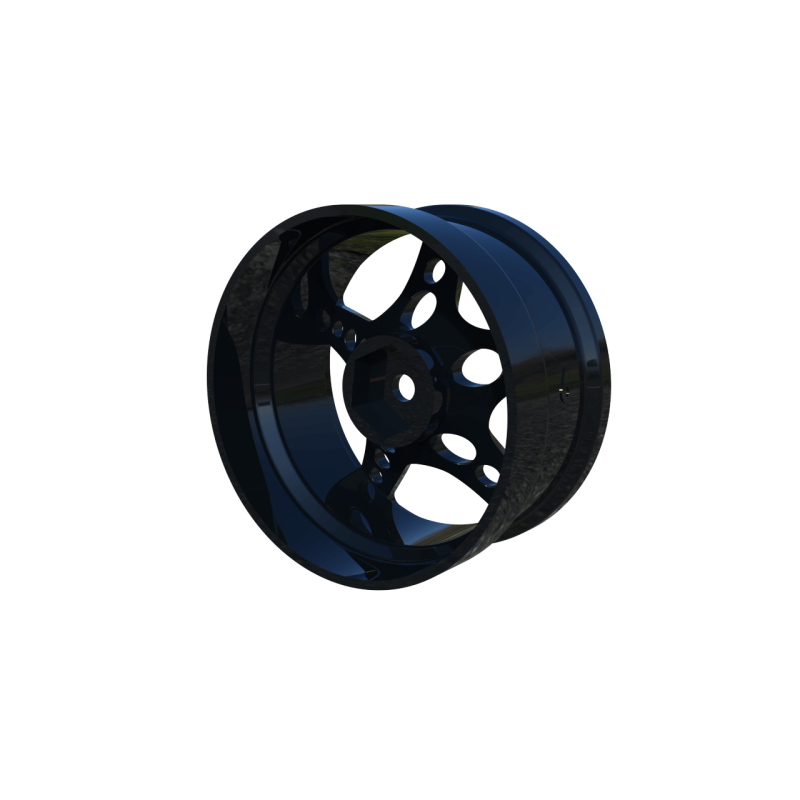 R-Fighter Rims Black  Offset 6mm (2pcs)