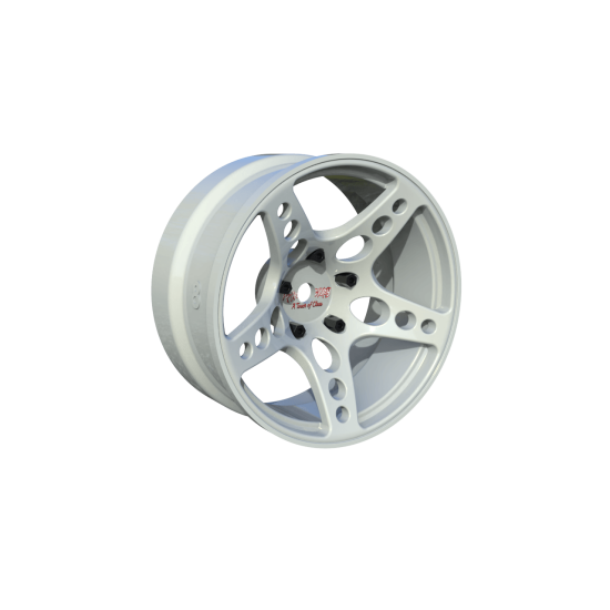 R-Fighter Wheels Offset 8mm White (2pcs)