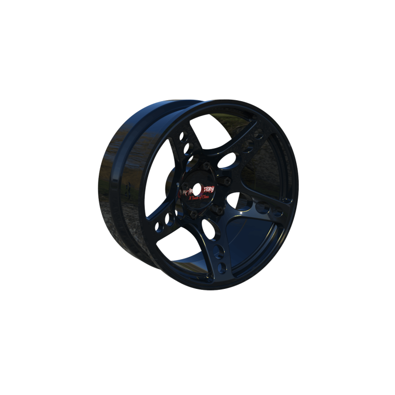 R-Fighter Rims Black Offset 8mm (2pcs)
