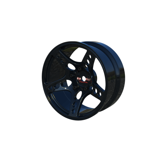 R-Fighter Wheels Offset 8mm Black (2pcs)